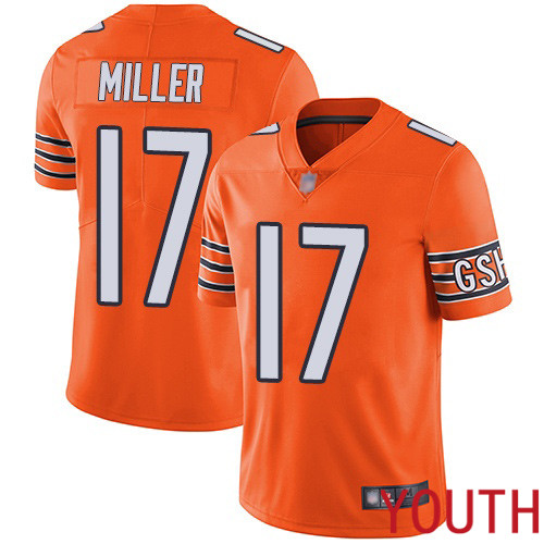 Chicago Bears Limited Orange Youth Anthony Miller Alternate Jersey NFL Football 17 Vapor Untouchable